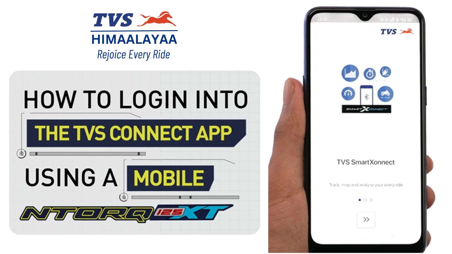 How to Login to the TVS Connect App Using a Mobile in TVS Ntorq – A Complete Guide by Himaalayaa TVS