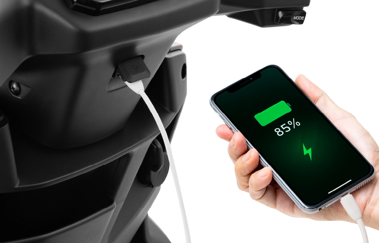 Orbiter Himaalayaa TVS - charging