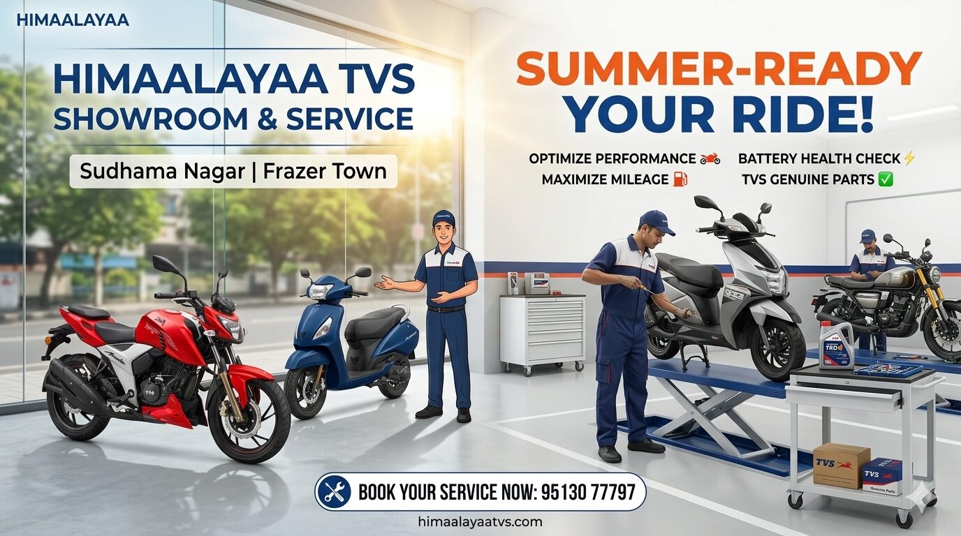 Best TVS Service Center Bengaluru Summer Care at Himaalayaa TVS